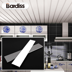 Chất Lượng Cao <span class=keywords><strong>C</strong></span> Hình Dạng Tuyến Tính Đá Đen Trần 50Mm Trắng Nhôm Trần Ốp Gạch - Product Image 6