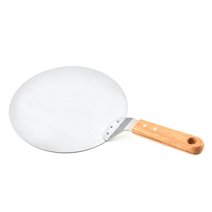 <span class=keywords><strong>Pala</strong></span> Redonda de Acero Inoxidable de 10 Pulgadas para Hornear, Bandeja de Transferencia para Levantar Pasteles, <span class=keywords><strong>Pala</strong></span> para Pizza, Otras Herramientas Manuales para Hornear en Casa - Product Image 3