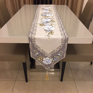 Ciniglia 100% cotone tessuto all'ingrosso moderno tavolo <span class=keywords><strong>da</strong></span> pranzo <span class=keywords><strong>runner</strong></span> - Product Image 5
