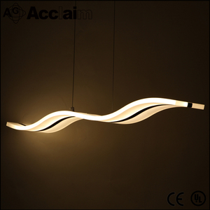 <span class=keywords><strong>Vague</strong></span> forme acrylique LED <span class=keywords><strong>lustre</strong></span> pour salle d'étude - Product Image 5