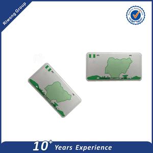 Gros Tchad En Aluminium blanc Plaques D'immatriculation voiture - Product Image 5