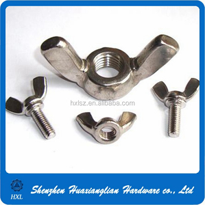 M3 m4 m5 m6 pouce aile laiton <span class=keywords><strong>papillon</strong></span> vis à oreilles 304 acier inoxydable aile <span class=keywords><strong>boulon</strong></span> et écrou - Product Image 2