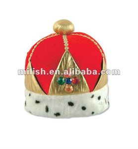 Carnevale peluche buffo cappello imperiale <span class=keywords><strong>della</strong></span> corona del re <span class=keywords><strong>della</strong></span> <span class=keywords><strong>regina</strong></span> con MH-1334 di diamanti gioiello - Product Image 2