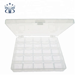 Accessoires de <span class=keywords><strong>couture</strong></span> boîte de <span class=keywords><strong>rangement</strong></span> de bobines en plastique transparent 25 - Product Image 3