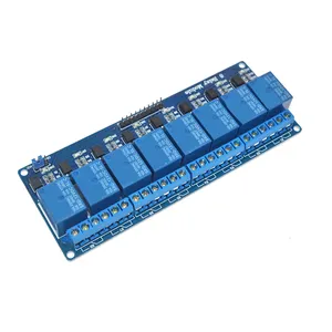 Okystar OEM/ODM 5V 12V 24V 8 Canais Módulo de Relé Board para PIC ARM AVR DSP (placa azul) 250v-24v placa de relé