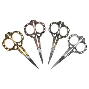 European Retro Tailor Scissors Cross Stitch Antique Vintage Scissors Thread Embroidery Scissor Sewings For Handicraft DIY Sewing