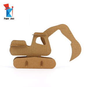 Creazione in Cartone per Bambini, Puzzle 3D Aeroplano Cartoonesco (Set <span class=keywords><strong>di</strong></span> 4) - Product Image 5