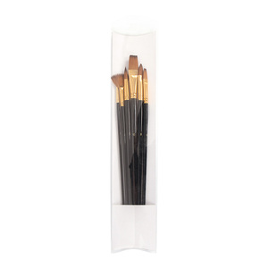 Jeu de pinceaux pour <span class=keywords><strong>peinture</strong></span> en acrylique, avec manche en <span class=keywords><strong>bois</strong></span>, pour artiste, pinceau rond, 10 pièces - Product Image 2