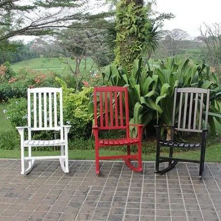 Plusieurs Couleurs En Plein Air en bois Chaise Berçante