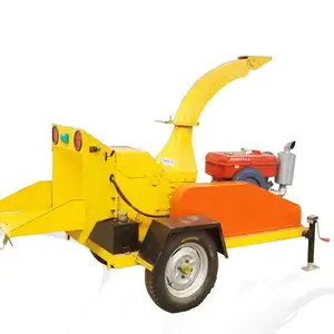 Mobile Large Tractor Diesel Wood Chipper Shredder Sawdust Machine