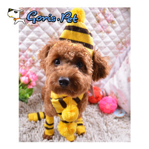 Conjunto de accesorios <span class=keywords><strong>para</strong></span> mascotas, <span class=keywords><strong>gorro</strong></span>, bufanda, bufanda, lana caliente <span class=keywords><strong>para</strong></span> invierno - Product Image 6