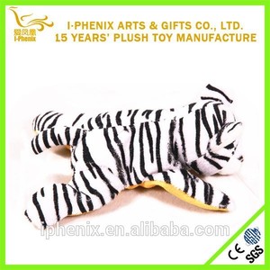 cute blanc en forme de <span class=keywords><strong>tigre</strong></span> <span class=keywords><strong>animal</strong></span> en peluche peluche jouet en gros - Product Image 2