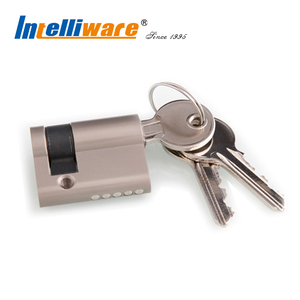 Latón pulido mini media cilindro de la cerradura - Product Image 1