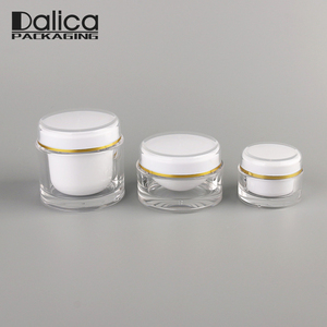 Taille personnalisée ronde belle de luxe vide acrylique en plastique cosmétique du visage crème jar - Product Image 1