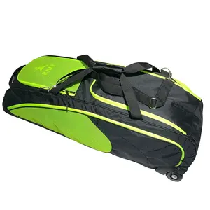 Sac de bâton de roulement de baseball personnalisé de fabrication en Chine sac de raquettes de badminton avec roues sac d'équipement de sport pour le hockey