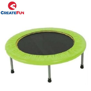 Trampolín Redondo Compacto CreateFun de 60 Pulgadas <span class=keywords><strong>para</strong></span> <span class=keywords><strong>Ejercicio</strong></span> en Interiores, Equipo de Gimnasio <span class=keywords><strong>para</strong></span> Adelgazar, Oferta Especial - Product Image 5