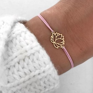 <span class=keywords><strong>Bracelet</strong></span> à cordes de Yoga en acier inoxydable pour femmes, style bohème, <span class=keywords><strong>Lotus</strong></span>, cœur, amour, vente en gros, 2020 - Product Image 1