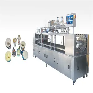 Máquina para hacer helados en barra a pequeña escala de fábrica, máquina de llenado de helados de cono y taza, línea de producción de helados en rodajas