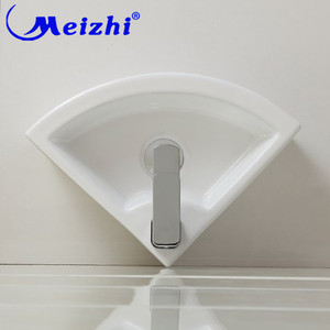 Lavabo triangulaire en céramique pour salle de bain à vendre - Product Image 6