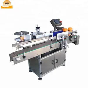 Automatic round bottle sticker vial labeling machine label printer