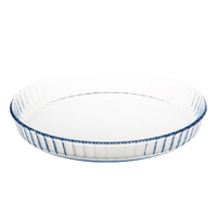 Plat à pizza en verre borosilicate de haute qualité, résistant à la chaleur, écologique, compatible lave-vaisselle, parmi les meilleures ventes sur Alibaba
