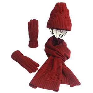 Ensemble de gants, écharpe en <span class=keywords><strong>cachemire</strong></span> tricoté, <span class=keywords><strong>bonnet</strong></span> doux <span class=keywords><strong>et</strong></span> chaud pour femmes - Product Image 5