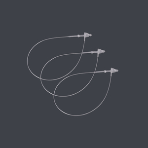 Прозрачная пластиковая коническая петля Sinfoo - Product Image 4