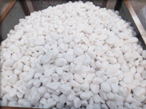 Hot verkoop sneeuw wit pebble natuur wit pebble