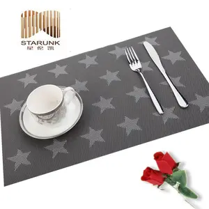 PVC placemat magnetic taxtile fabric, vinyle vogu classic table coaster runner,table cover protect from scratching and scalding