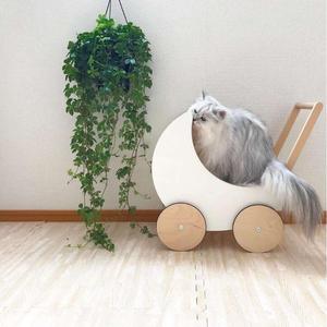 Carrito <span class=keywords><strong>de</strong></span> Juguete <span class=keywords><strong>de</strong></span> Madera Blanco Ecológico en Oferta, Juguete para Bebés que Aprenden a Caminar - Product Image 5