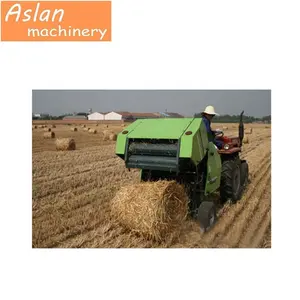 2020 Landbouw Stro Balenpers/Boerderij Gebruik Maïs Stengels Film Verpakking Machine/Gras Kuilvoer Ronde Bundel Balenpers