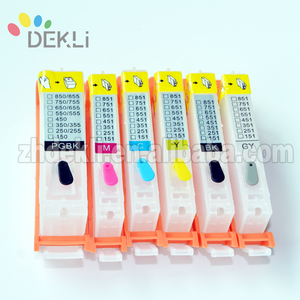 PGI250XL <span class=keywords><strong>CLI251XL</strong></span> סיטונאי מחסניות Canon MG5420 MG6320 IP7220 Ciss מחסנית דיו עם איפוס שבב - Product Image 3