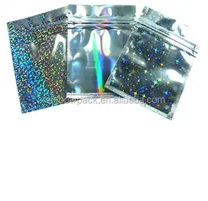 1gram 3 gram 5 gram 10 gram Hologram Shinny zip lock mylar foil bag