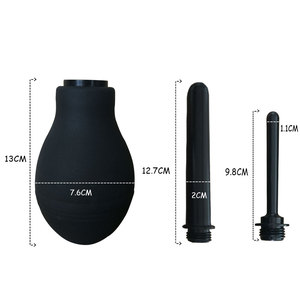 ラバーブラックスプリング式en腸クレンザークリーニングen腸膣肛門en腸セットメナキット大人のおもちゃ - Product Image 2