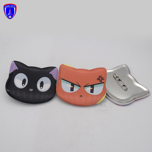 <span class=keywords><strong>Botones</strong></span> de Solapa Personalizados de 58 mm con Forma de Gato, Corazón y Estrella, con Pin de Seguridad - Product Image 3