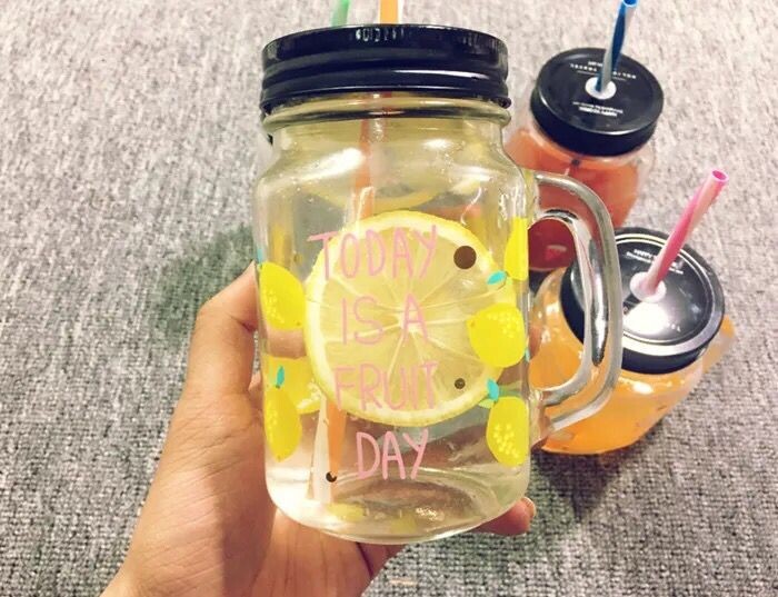 Storage Jar Food Glass Jar Container For packaging Juice Tea Mason Glass Jar