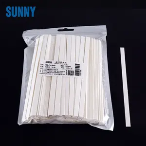 kunshan sunny white perfume test paper smelling strips pure cotton paper custom logo 155*7*0.6mm
