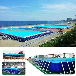 Bể Bơi Khung Hình Chữ Nhật Bằng Thép Khung Kim Loại Mặt Đất Phía Trên Bể Bơi - Product Image 6