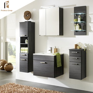 Mobile <span class=keywords><strong>Bagno</strong></span> Moderno Economico Resistente all'Acqua <span class=keywords><strong>per</strong></span> Hotel, Ecologico, con Specchio e Armadietto a Muro in Legno Massello - Product Image 3