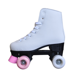 Đậu Nành Luna Bốn Bánh Con Lăn Skate Giày Với Đầy Màu Sắc Màu Hồng Hoa Bánh Xe Với Nhấp Nháy Phanh - Product Image 2