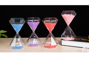 Sản Xuất OEM 15 Phút Kim Cương Màu Hình Dạng Đồng Hồ Cát Thủ Công Đồng Hồ Cát Cát - Product Image 6