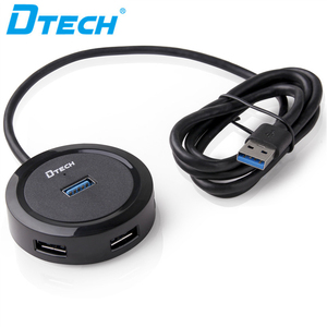 soutient BC1.2 forme ronde connecteur <span class=keywords><strong>USB3</strong></span>.<span class=keywords><strong>0</strong></span> 4 Port chargeur Haute Vitesse D'expansion de Hub - Product Image 1