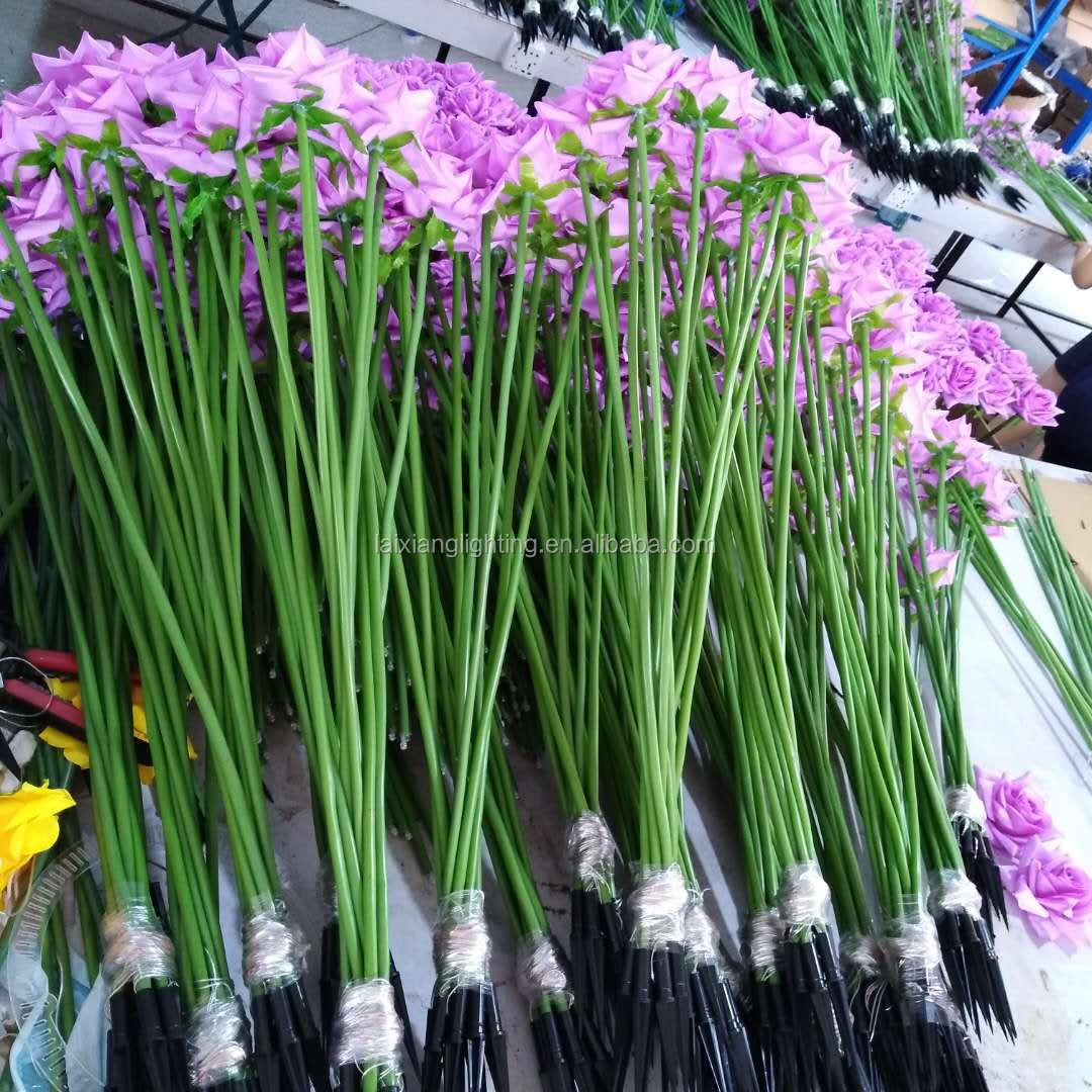 2017 procurement section any color chose cheap led rose garden light