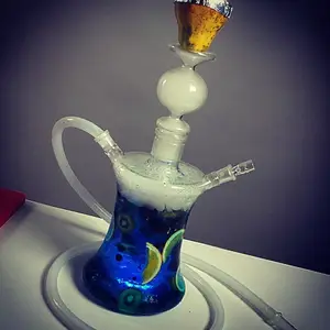 Narghilè di vetro di alta qualità con narghilè di frutta fumata colorata Shisha DIY Chicha Set Bar utilizzare materiale per alimenti di grandi dimensioni