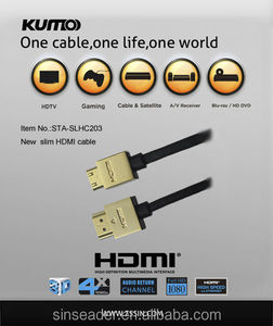 Supper slim cuối cùng <span class=keywords><strong>HDMI</strong></span> mini cáp camer Loại C đến A nam <span class=keywords><strong>HDMI</strong></span> cable - Product Image 4