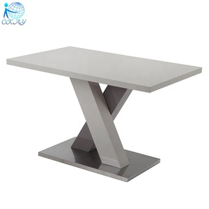 ราคาโรงงานโต๊ะรับประทานอาหารที่ทันสมัย <span class=keywords><strong>X</strong></span> รูปร่างขาโต๊ะรับประทานอาหารชุดห้องรับประทานอาหาร - Product Image 2