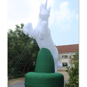 <span class=keywords><strong>Cheval</strong></span> gonflable blanc de licorne, différents motifs, à vendre - Product Image 3
