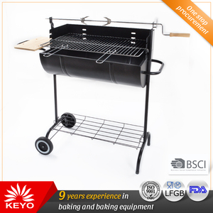 <span class=keywords><strong>La</strong></span> parte Griega de Chipre del <span class=keywords><strong>asador</strong></span> De Barbacoa Barril Charcoal Bbq Grill En Negro - Product Image 1