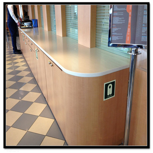 <span class=keywords><strong>Comptoir</strong></span> de réception sur mesure en pierre artificielle pour <span class=keywords><strong>restaurant</strong></span>, hôtel, boutique - Product Image 5