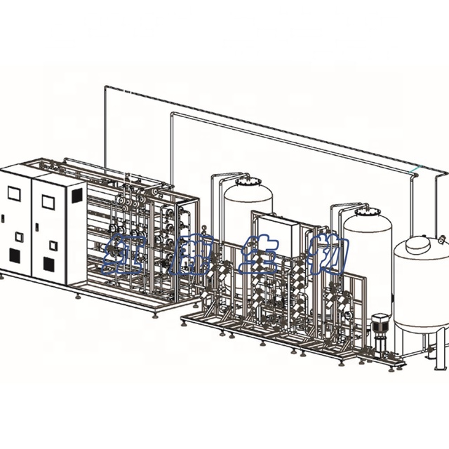 PWG/фармацевтическая система очищенной воды/15000 л/ч/2XRO и EDI
